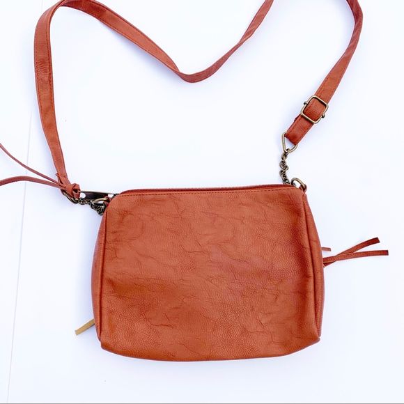 Boho Brown Faux Leather Fringe Crossbody Purse - Picture 8 of 8